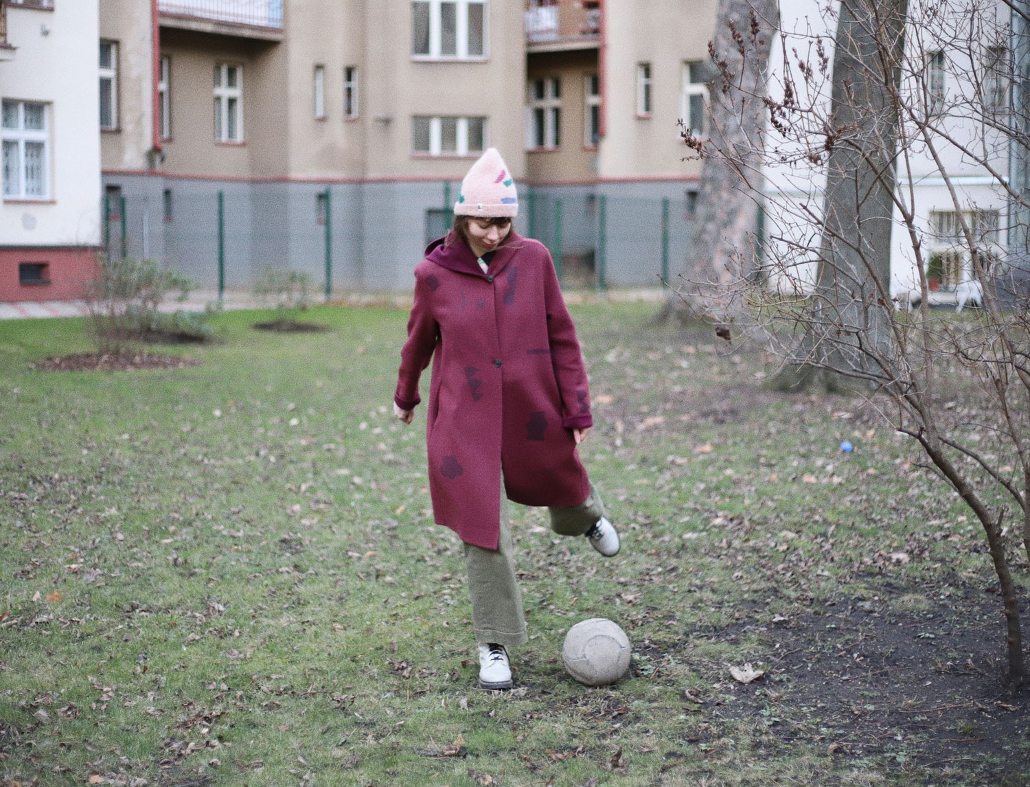 Image of BURGUNDY WOOL COAT 6̶2̶9̶0̶ Kč