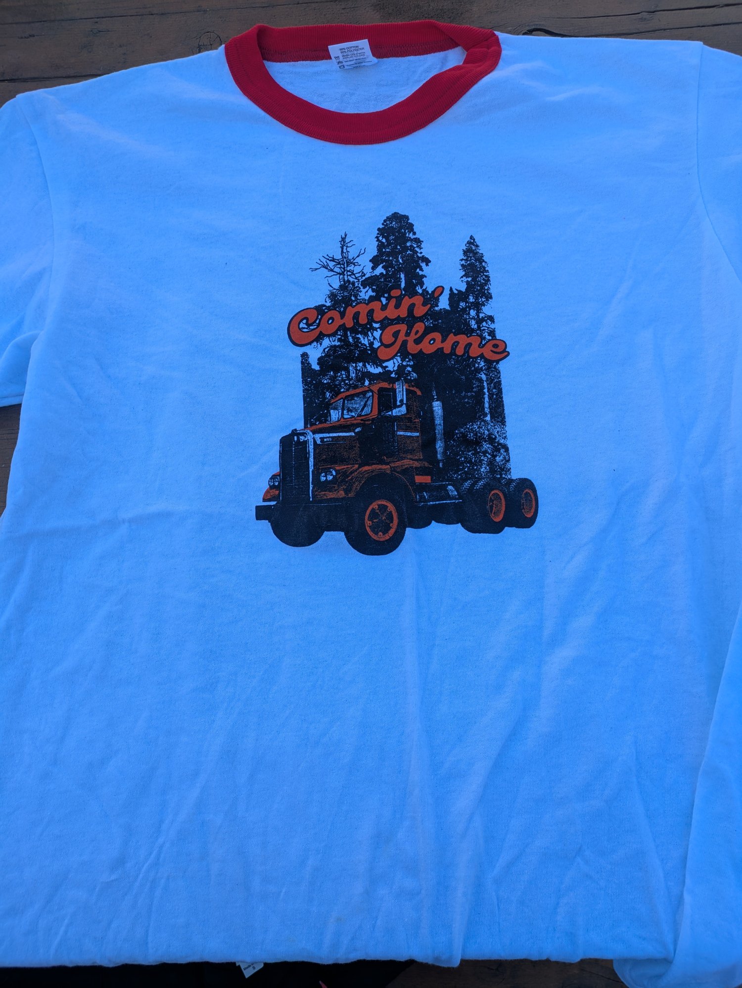 Image of LAST ONE mens large Comin' Home ringer 