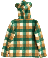 Image 3 of Né-Net Bear Ear Plaid Fleece Jacket - 3