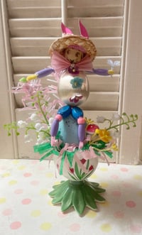 Image 1 of Vintage Easter Bunny in Egg Cup Decoration