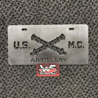 Image 1 of USMC Artillery - License Plate