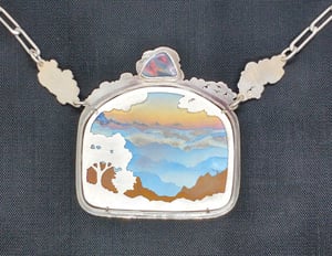 Image of Reversible Landscape Pendant