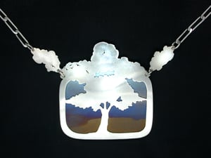 Image of Reversible Landscape Pendant