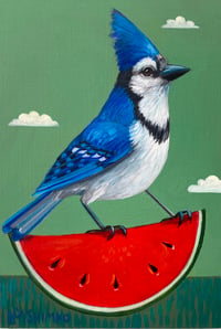 Blue Jay Watermelon Green