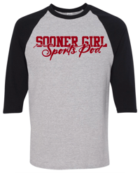 3/4 sleeve Sooner Girl 