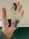 Siamese Butthole Sticker - Holographic 3D