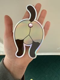 Image 4 of Siamese Butthole Sticker - Holographic 3D