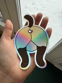 Image 2 of Siamese Butthole Sticker - Holographic 3D