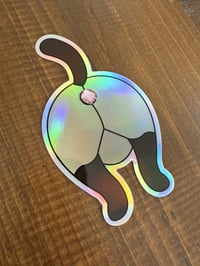 Image 1 of Siamese Butthole Sticker - Holographic 3D