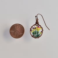 Image 4 of Easter Tulip Hoop Earrings
