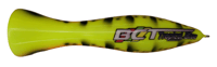 Image 2 of 35g Chartreuse Orange Belly Tiger Popper