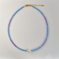 Image 3 of Single Pearl and Beads Necklace