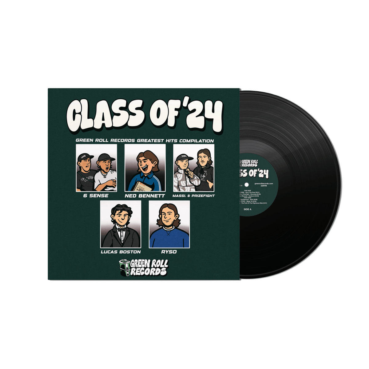 Class Of '24' Greatest Hits Compilation 12” Vinyl | Green Roll Records
