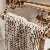 Image 4 of Callas Knitted Towel, Recycled cotton yarn towel for bathroom/kitchen - Natural Fibers - Sustainable