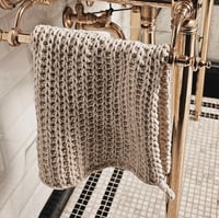 Image 5 of Callas Knitted Towel, Recycled cotton yarn towel for bathroom/kitchen - Natural Fibers - Sustainable