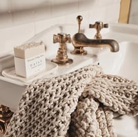 Image 1 of Callas Knitted Towel, Recycled cotton yarn towel for bathroom/kitchen - Natural Fibers - Sustainable