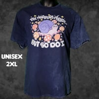 Unisex 2XL Blue Mineral Wash Snail Tee