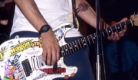 Image 4 of Tom DeLonge guitar stickers white strat decal Blink-182 (Updated set)