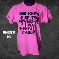 Unisex XL Bleach Spatter God Knew Tee