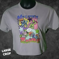 Womens Large My Little Zombie Crop Tee