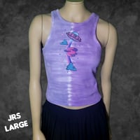 Juniors Large UFO Tie Dye Tank