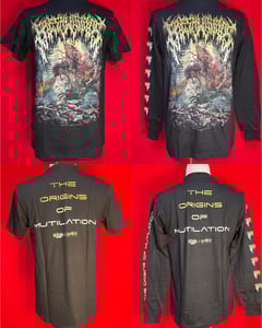 Image of Official Fresh Wounds "The Origins of Mutilation" Debut Album Cover Short/Long Sleeves/Snapback!!