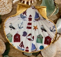 Image 1 of Shell trinket dish seaside design