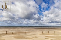 Le Touquet Print. View of the beach at Le Touquet Paris Plage, France