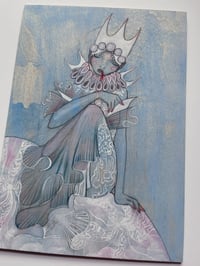 Image 3 of Powdered dreams original A4 illustration on wood