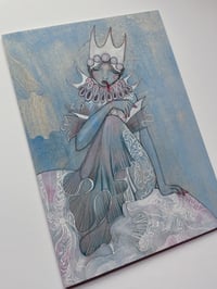 Image 4 of Powdered dreams original A4 illustration on wood