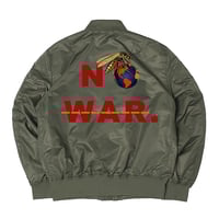 Image 1 of NO WAR | FEATURING GENESIS LOGO BOMBER JACKET
