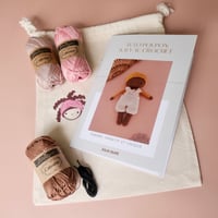 Image 3 of Kit Crochet-Poupon Kaly Vieux Rose et Mauve Antique