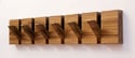 Wooden coat rack, 6 hooks. Free shipping