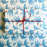 Image 1 of Love Bird Wrapping paper (pack of 2)