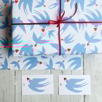 Image 3 of Love Bird Wrapping paper (pack of 2)