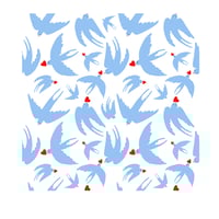 Image 4 of Love Bird Wrapping paper (pack of 2)