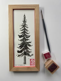 Image 1 of Small original framed ink tree