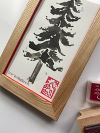 Image 3 of Small original framed ink tree