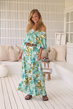 Image of Amaya Print Hallie Maxi Dress. By JAASE.