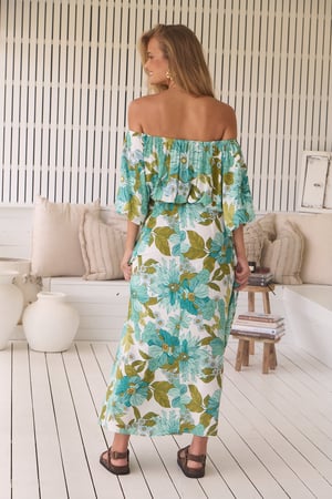Image of Amaya Print Hallie Maxi Dress. By JAASE.