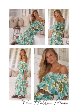 Image of Amaya Print Hallie Maxi Dress. By JAASE.