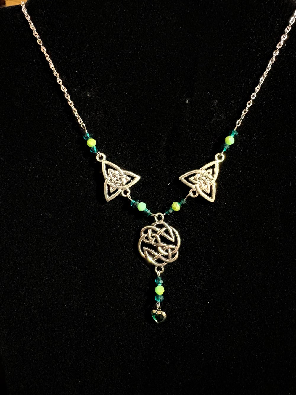 Image of Celtic knots delicate chain necklace 