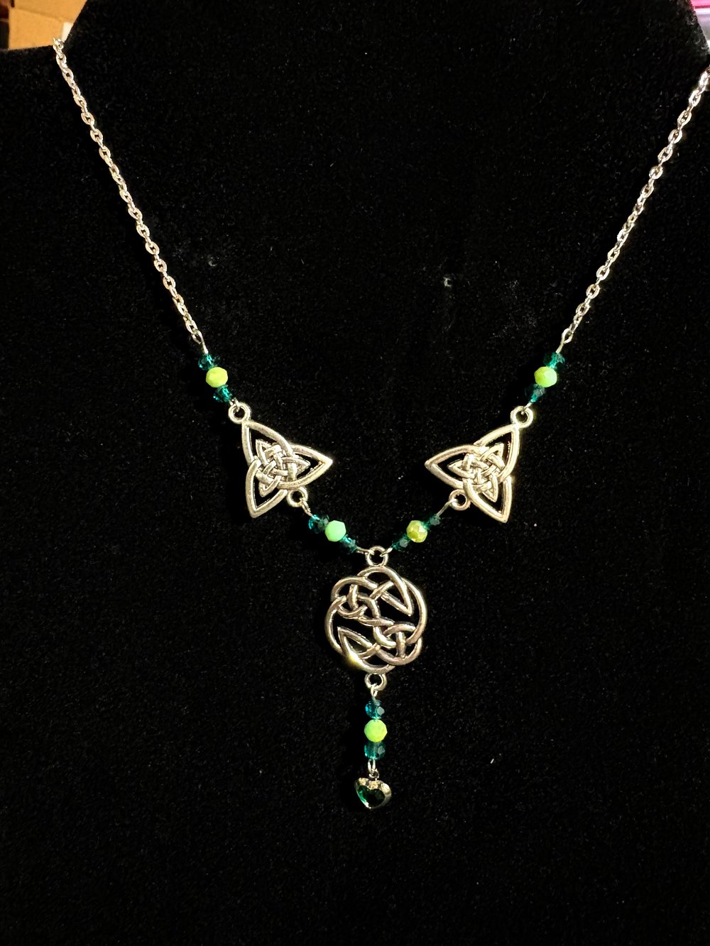 Image of Celtic knots delicate chain necklace 