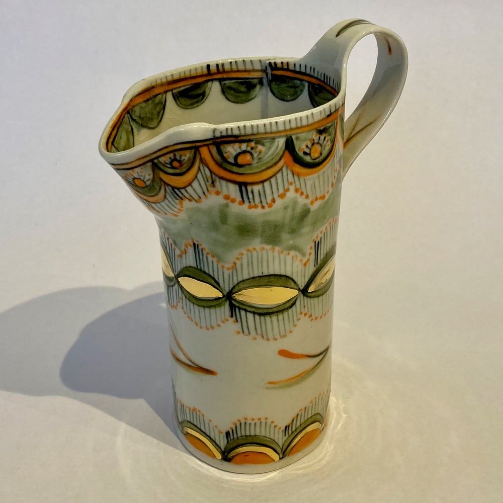 Image of Orange and gold pattern jugs