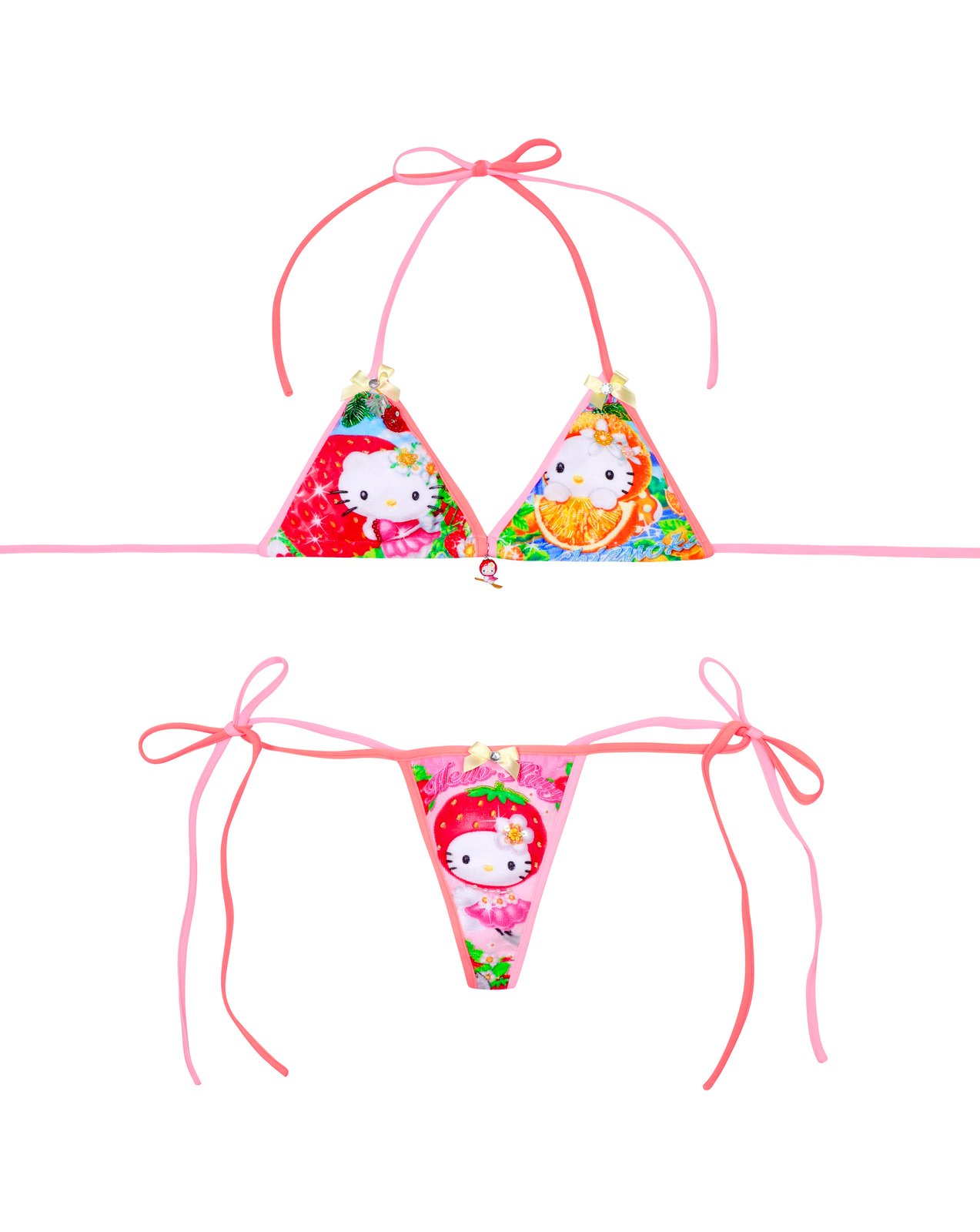 Strawberry & Orange hellokitty bikini | likeadrugg