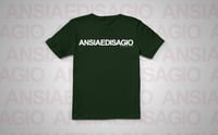 ANSIA E DISAGIO BOTTLE GREEN/WHITE T-SHIRT [LIMITED]