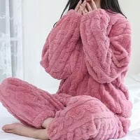 Image 4 of Ultra-Soft Fleece Loungewear Set for Women 