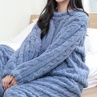 Image 3 of Ultra-Soft Fleece Loungewear Set for Women 