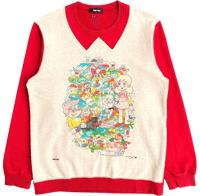 Image 1 of Né-Net x Katsuki Tanaka 2-Tone Sweater - 3