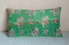 Rectangle Green Kantha Cushion - Small 